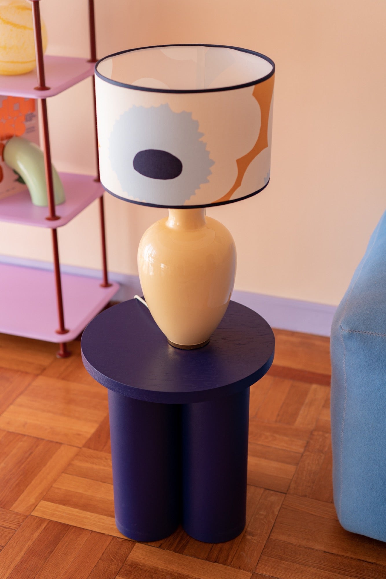 blue indoor living-room stools bedroom home-office poufs violet 