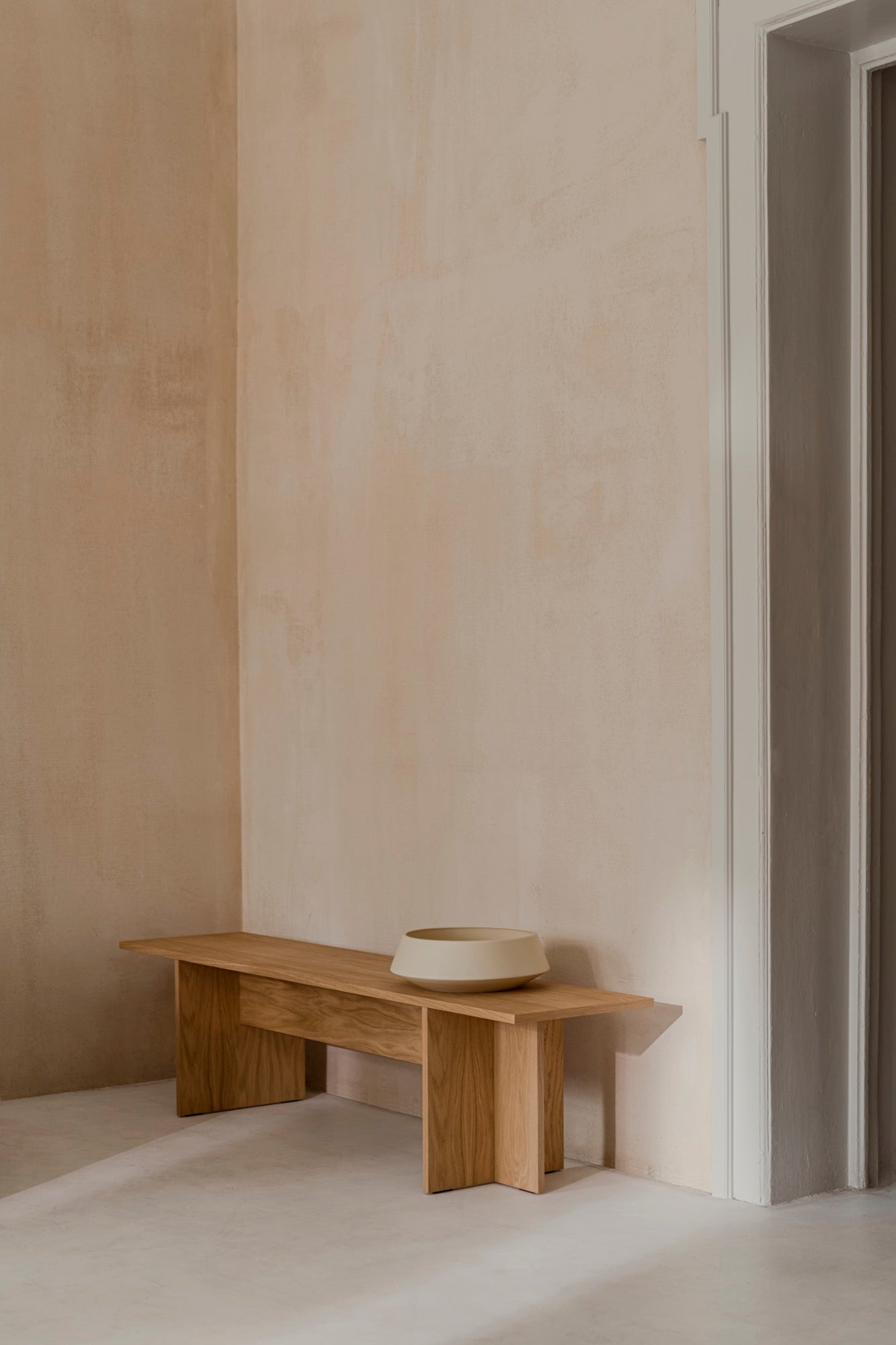 beige bowls hallway indoor light-grey oak benches home-office 