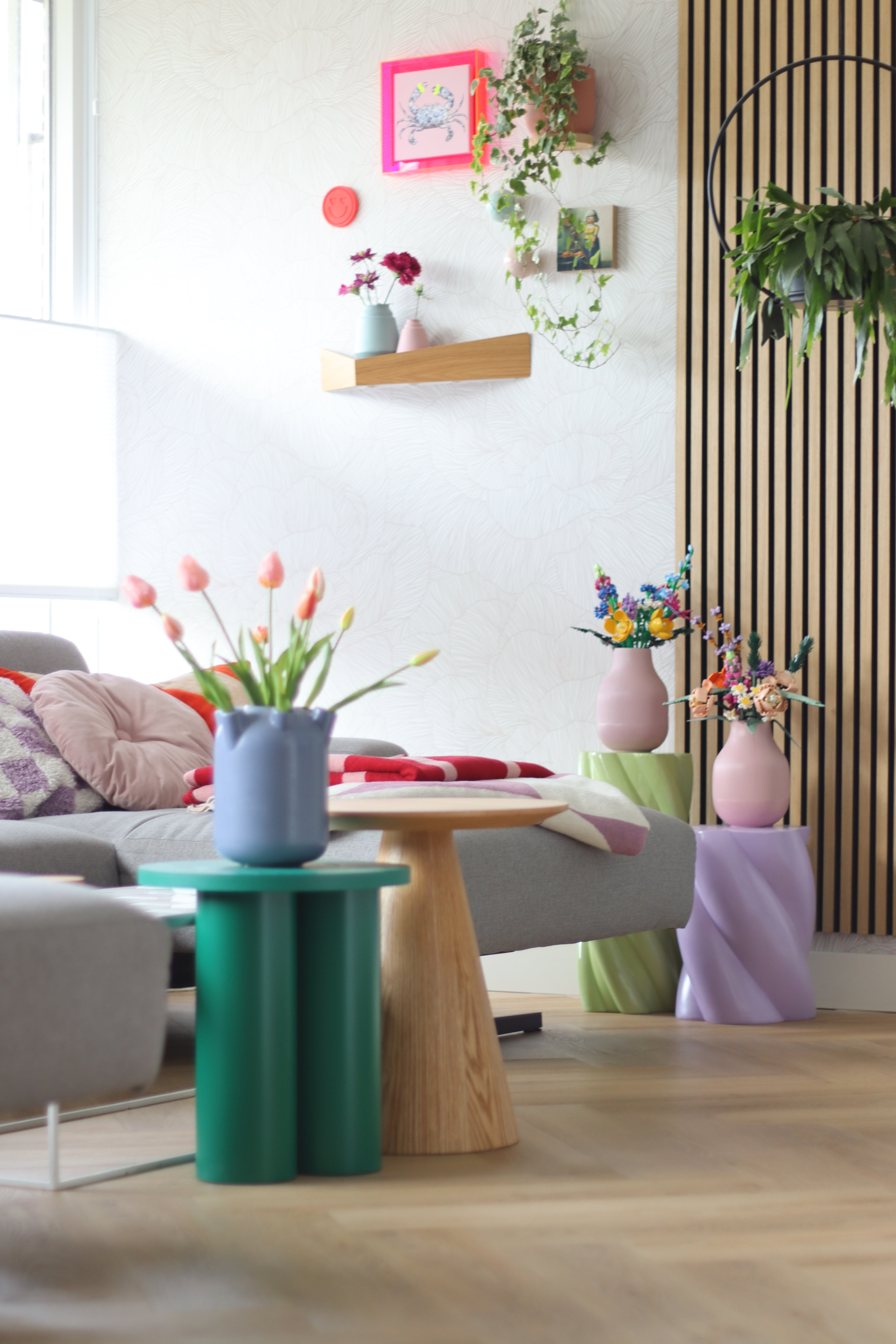 green home-in-bloom indoor living-room stools 