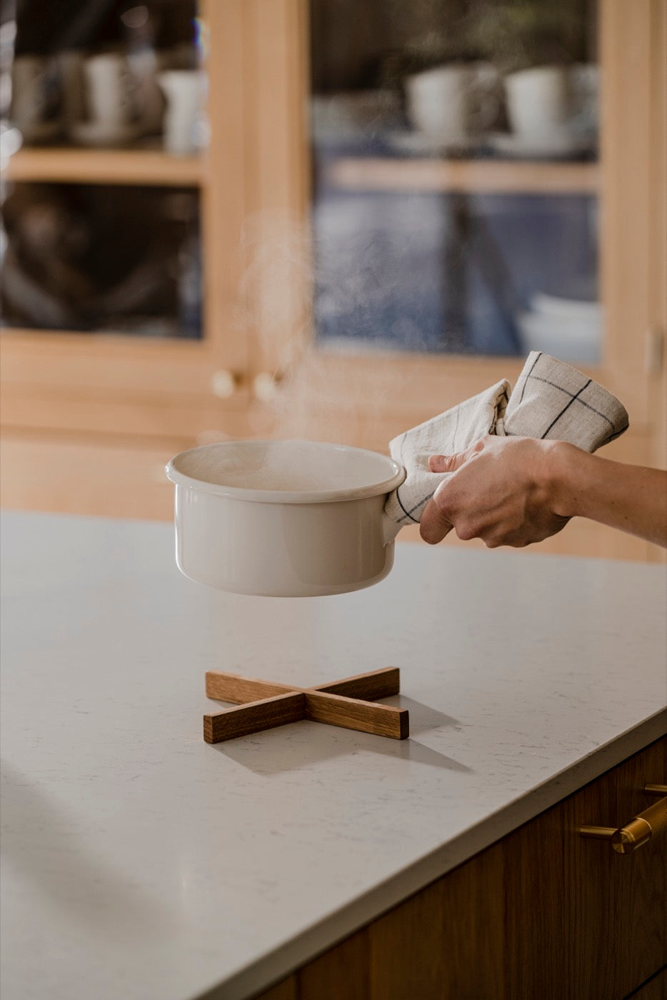 dining-room gift-guide indoor oak trivets tableware 