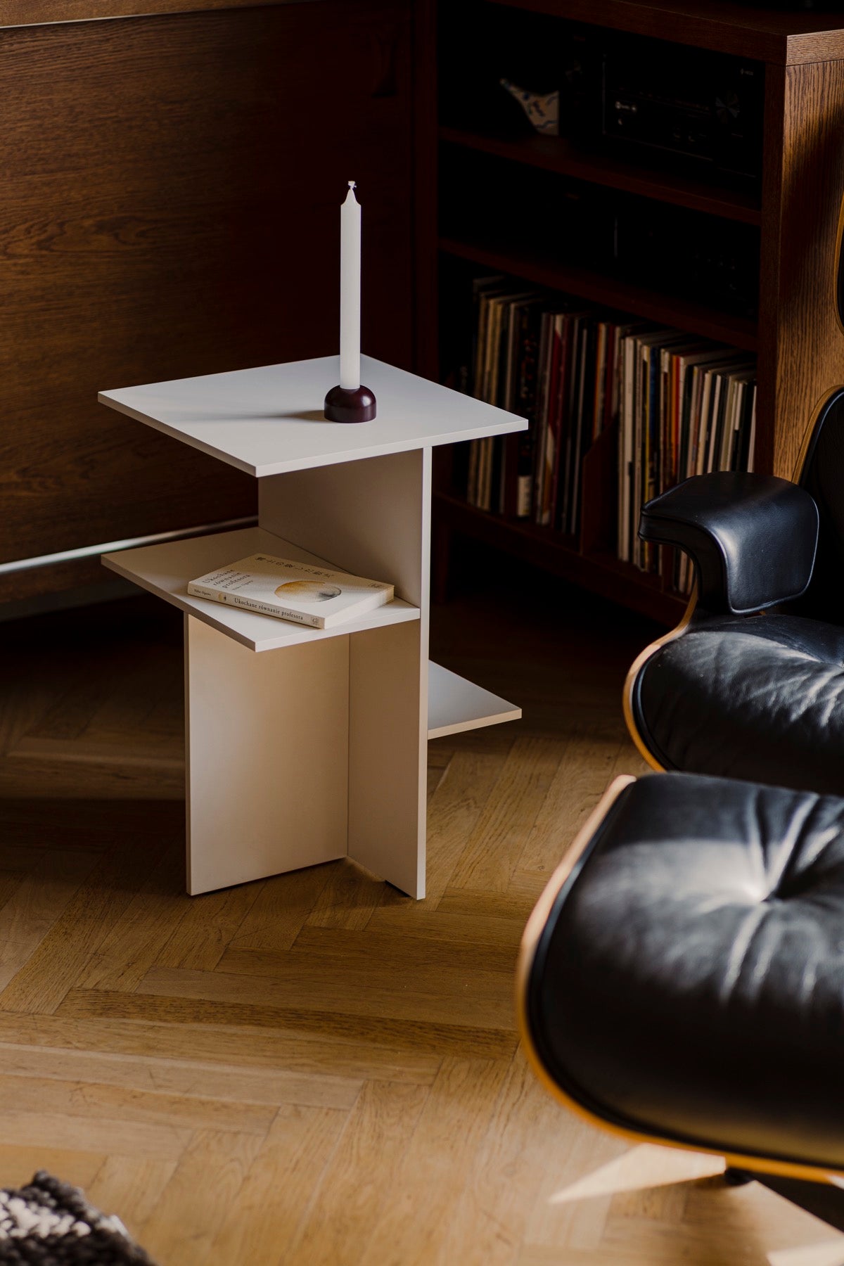beige burgundy home-office indoor light-grey side-tables living-room 