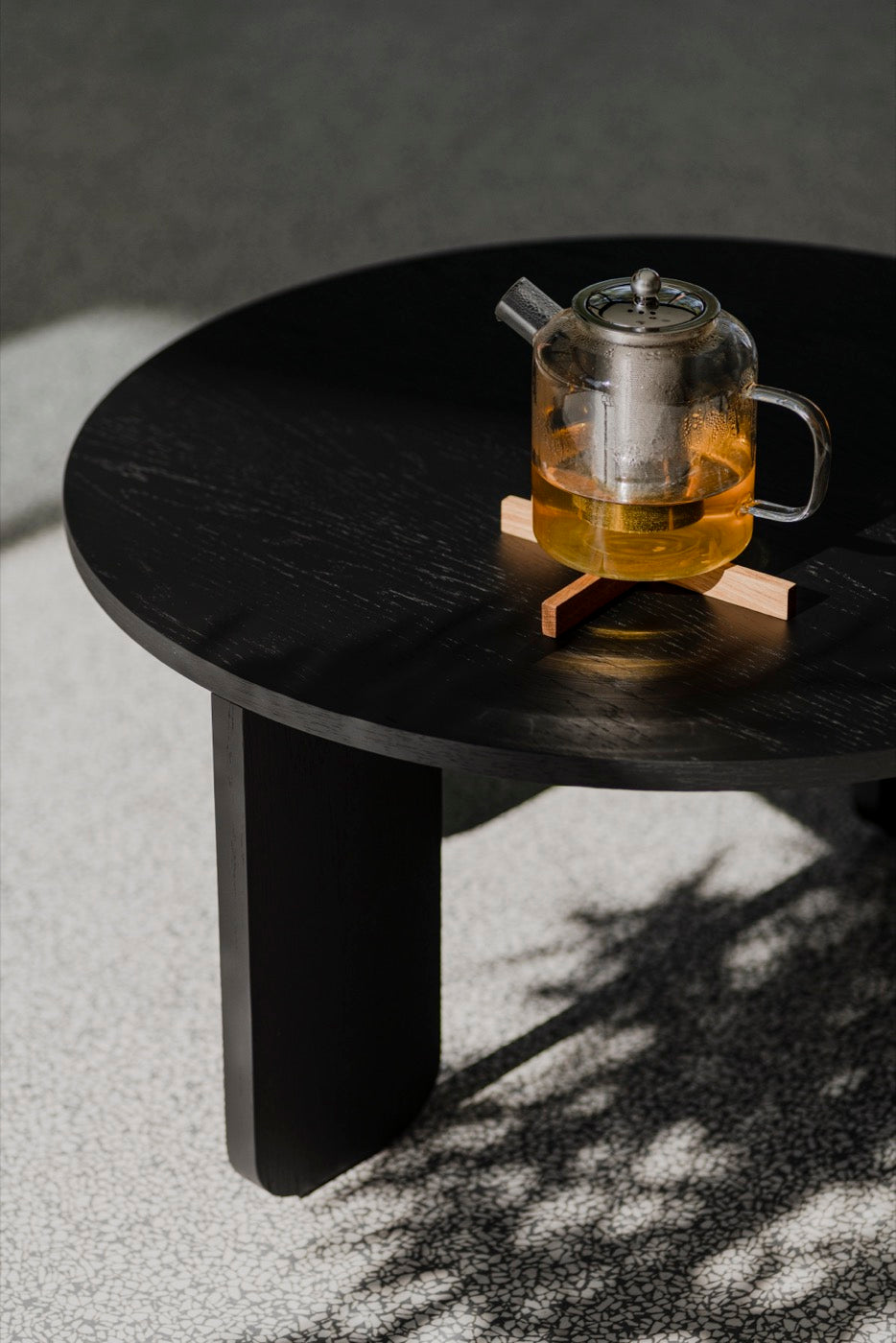 black coffee-tables indoor living-room home-office oak trivets 