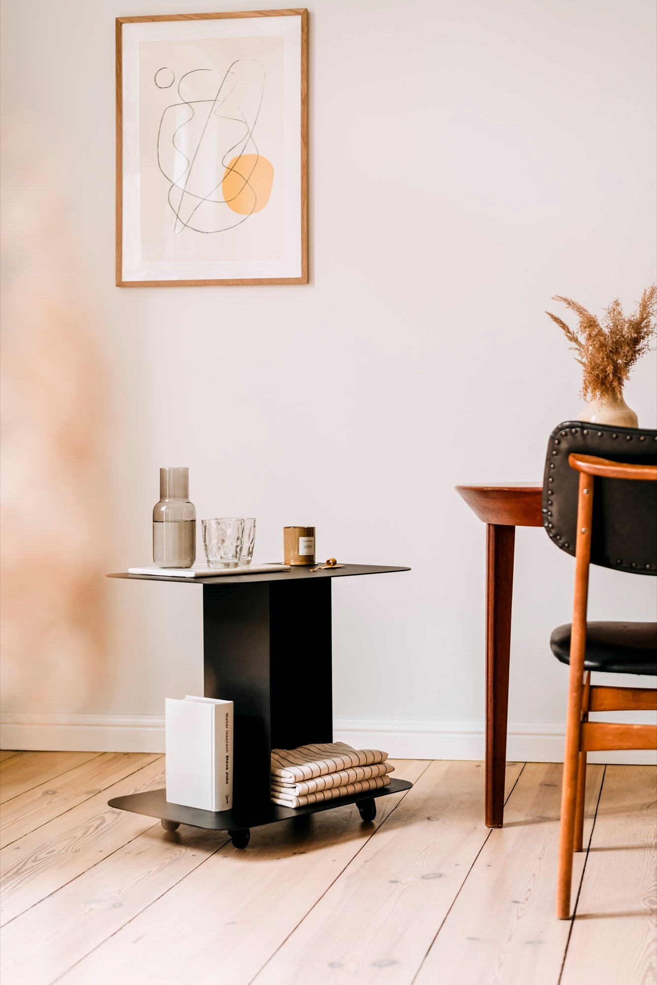 black indoor living-room side-tables spring-ideas home-office 