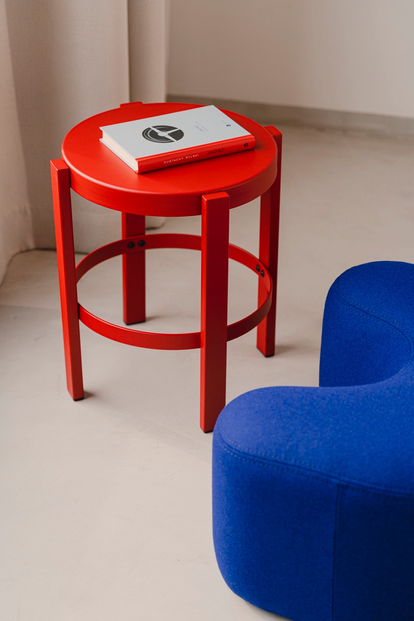 blue indoor living-room new-arrivals poufs red stools 