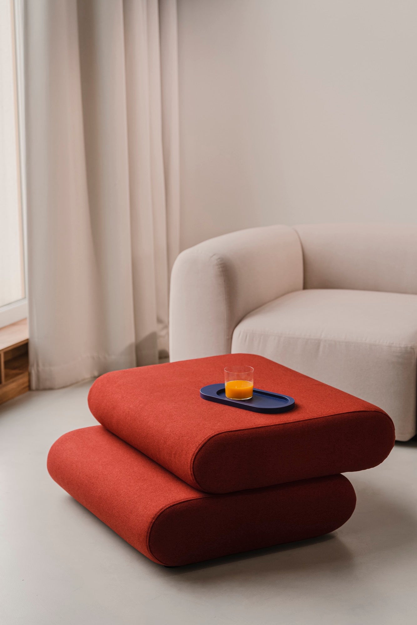 indoor living-room new-arrivals poufs red beige blue sofas trays 