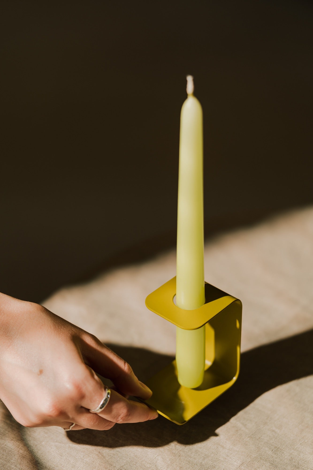candle-holders gift-guide indoor living-room yellow candles dining-room 